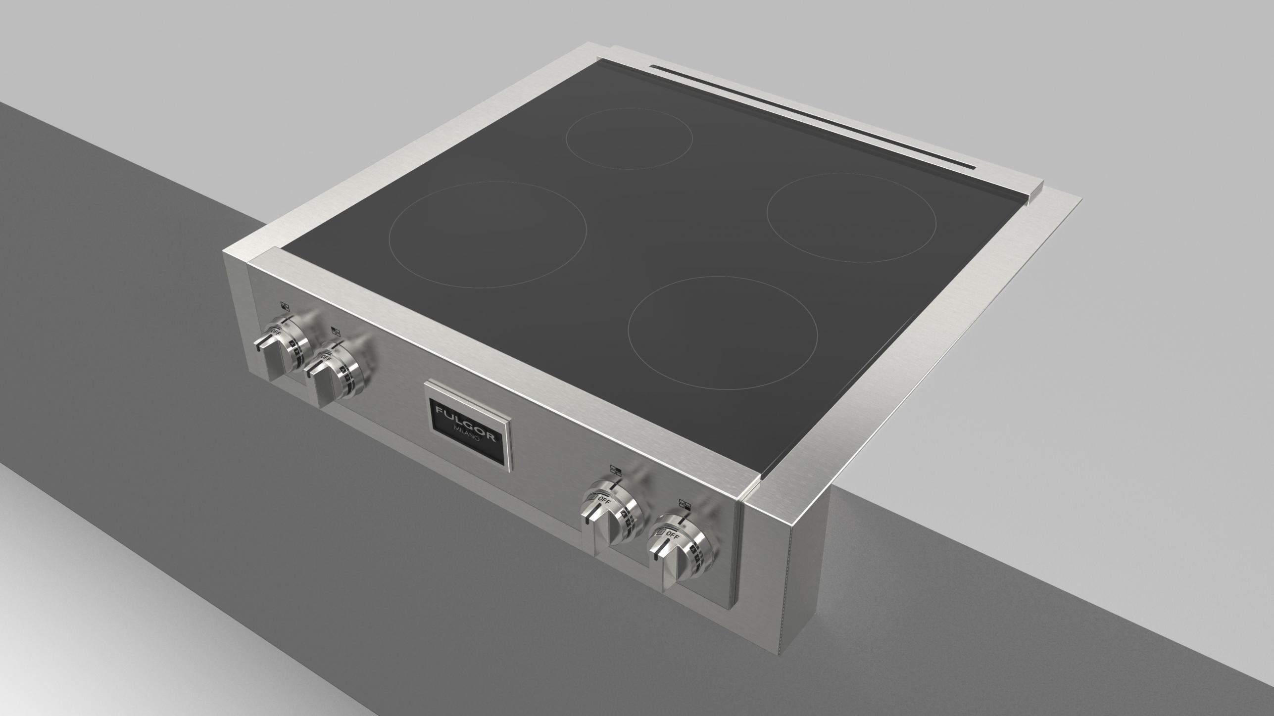 30" PRO INDUCTION RANGE TOP Fulgor Milano